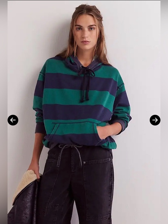 Free People Tops - NWT We The Free Your Favorite Striped Hoodie
